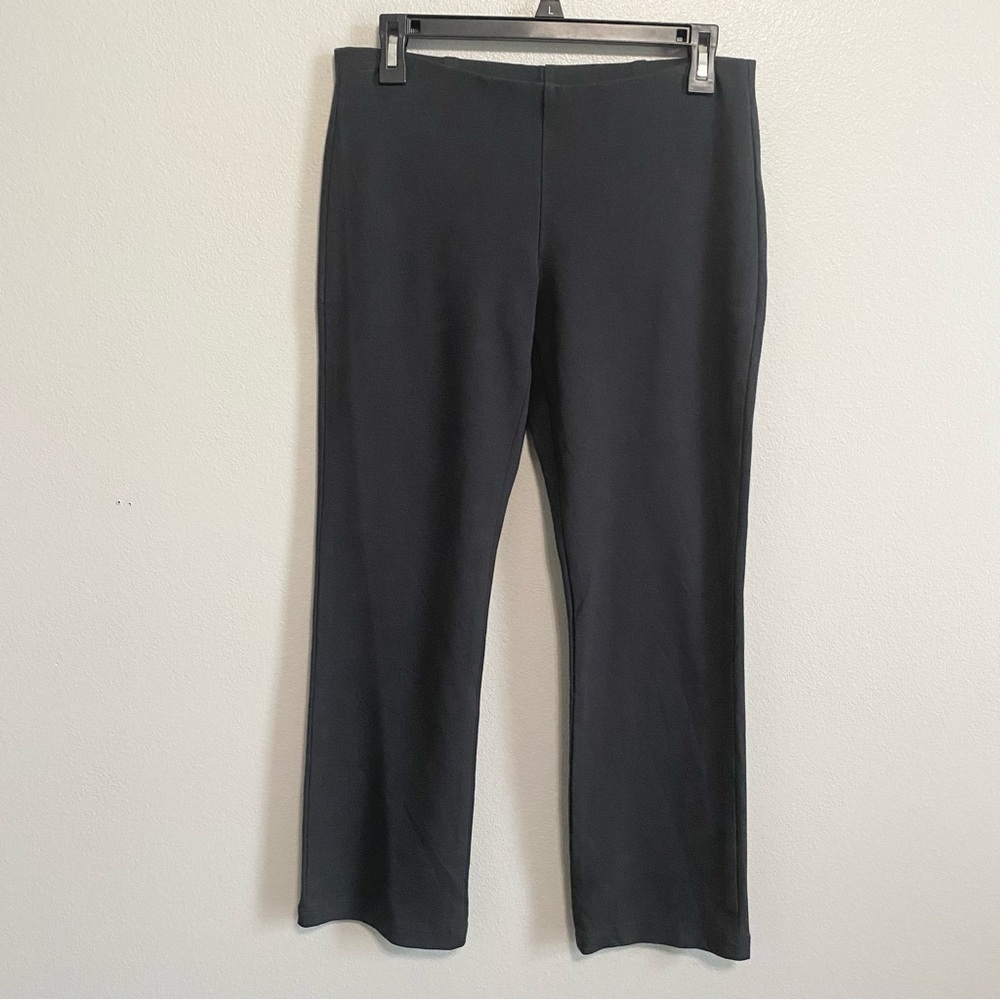 Eileen Fisher Low Rise Viscose Blend Gray Pull On Ankle Ponte Pants Size 6